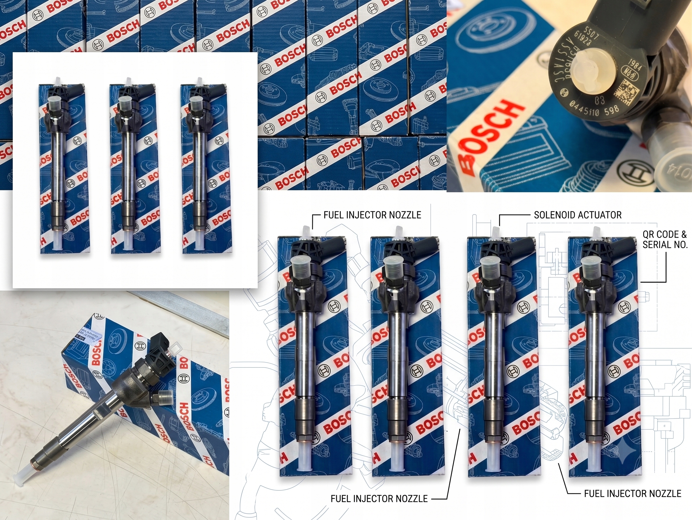 Sada 4 ks vstřikovačů Bosch 0445110598 — MINI 1.5, En stock, con impuesto — foto 3 z 6