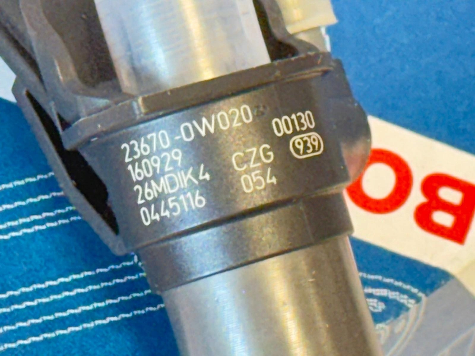 Sada 4 ks vstřikovačů 2367033060 — Toyota Yaris Bosch 1.4 D-4D, En stock, con impuesto — foto 7 z 7