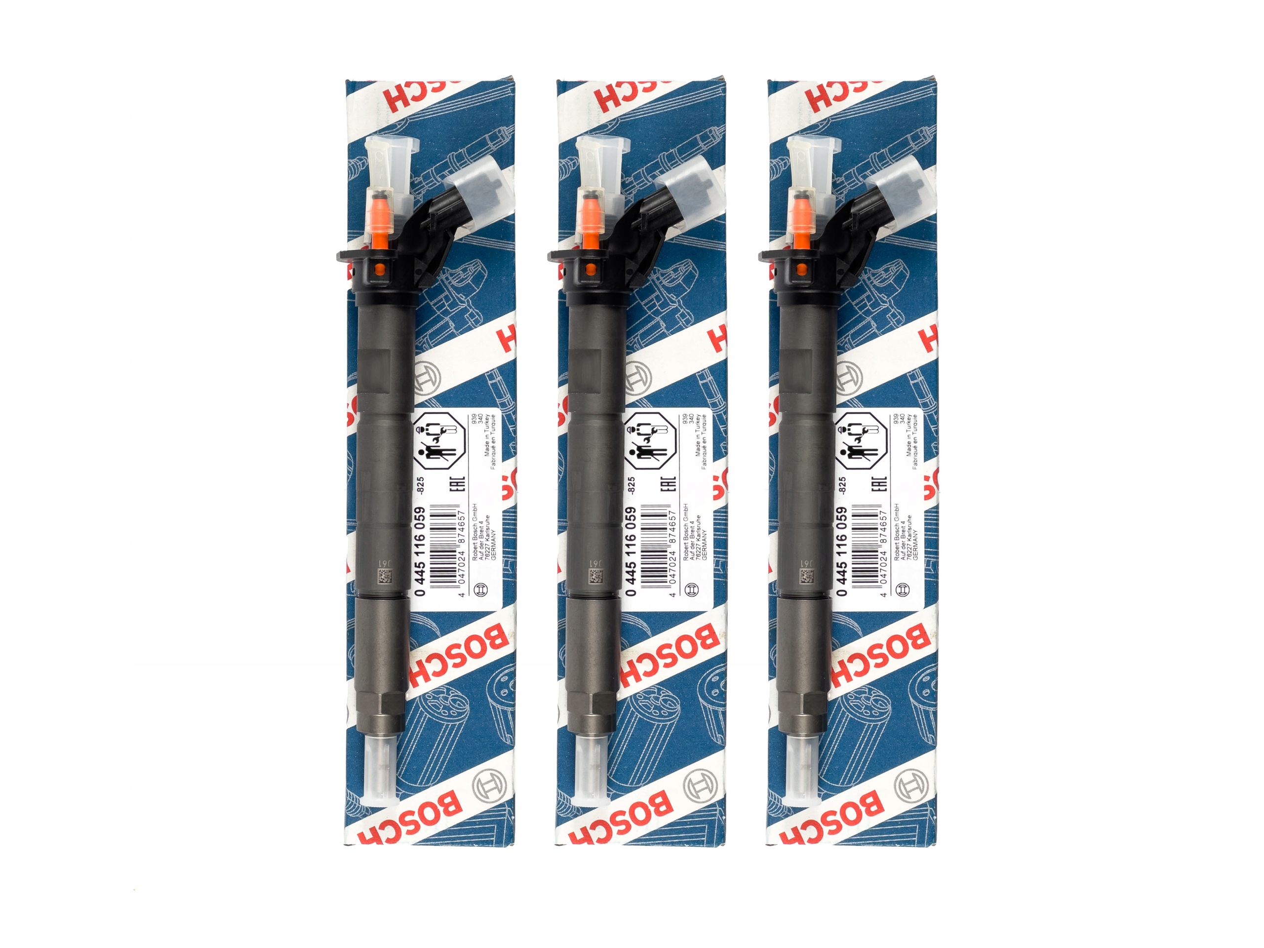 Sada 4 ks vstřikovačů Bosch 0445116019 — Iveco 3.0 MULTIJET, En stock, con impuesto — foto 8 z 16