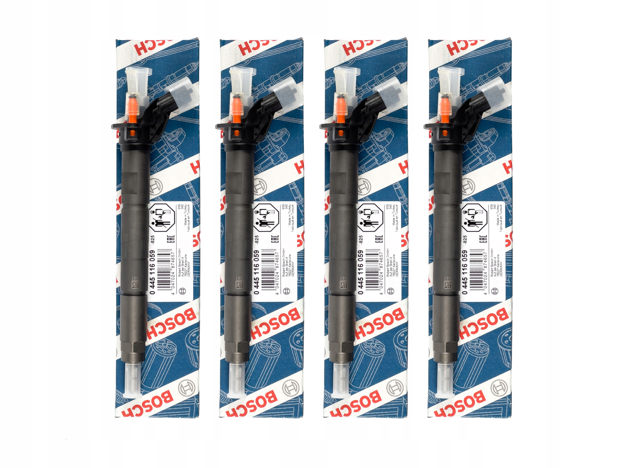 Sada 4 ks vstřikovačů Bosch 0445116019 — Iveco 3.0 MULTIJET, En stock, con impuesto — foto 9 z 16