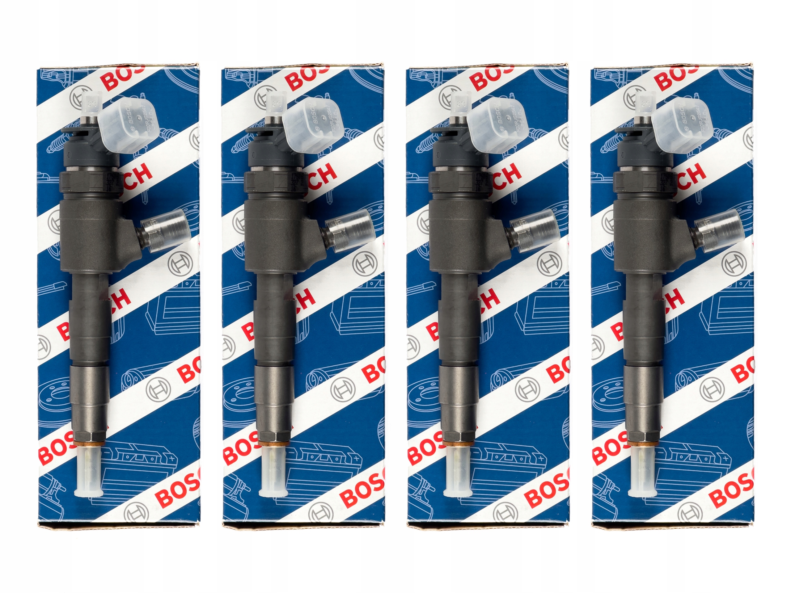 juego de 4 inyectores Bosch AV6Q9F593BA — Ford 1.6