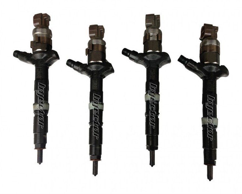 Toyota Avensis 2.0 D-4D 85 KW 116 HP DENSO 23670-0G010 23670-0G040 juego de 4 inyectores usados 236700G010, 236700G040