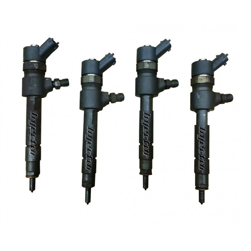 Lancia Lybra 2.4 JTD 99 KW 135 HP juego de 4 inyectores usados BOSCH 46472233, 71724116, 95400103