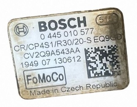 Ford Focus 1.6 d XWDB DYB 95 hp sada použitých vstřikovačů, vysokotlaké čerpadlo a lišta Bosch 0445110489, En stock, con impuesto — foto 3 z 4